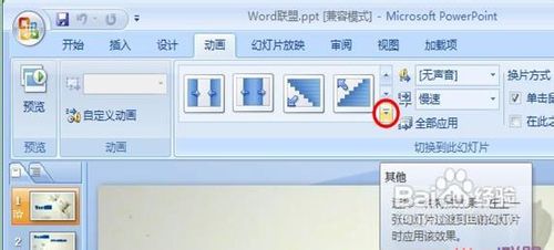 powerpoint2007设置图片的切换效果