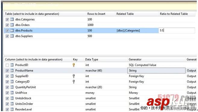 如何使用Visual Studio 2010在数据库中生成随机测试数据