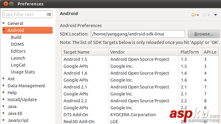 ubuntu,sdk环境搭建,eclipse,jdk,Ubuntu搭建Android