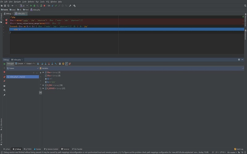 phpstorm,docker,脚本,debug