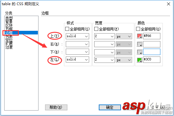 Dreamweaver,边框,表格