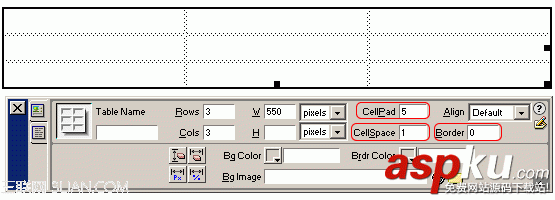 Dreamweaver精细化网页中表格的外观