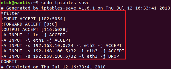 Linux,iptables,命令