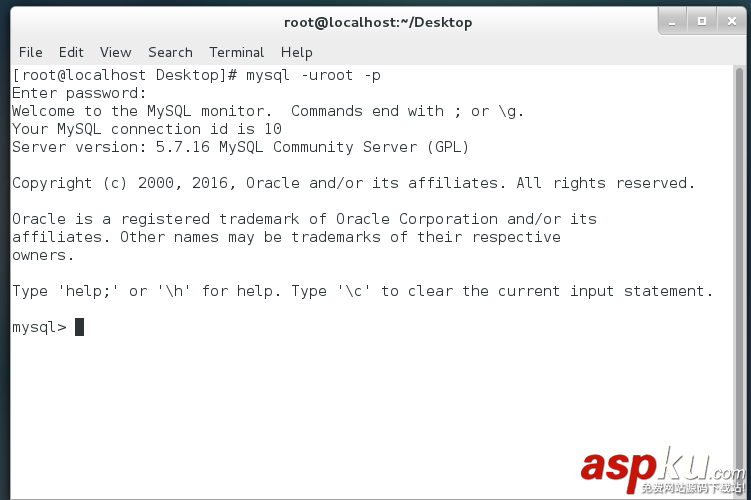 Linux,Centos7,mysql5.7.16,mysql5.7