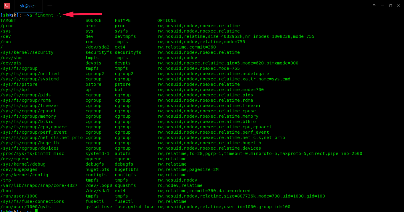 Linux,挂载,文件系统类型