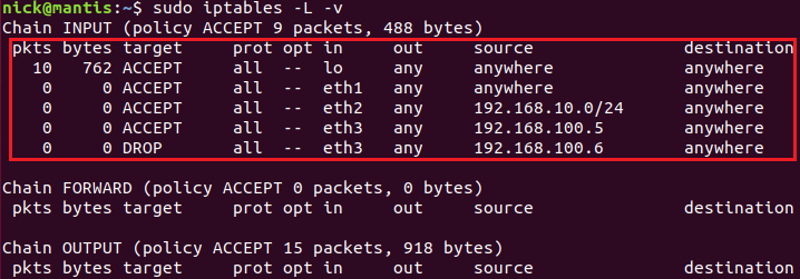 Linux,iptables,命令