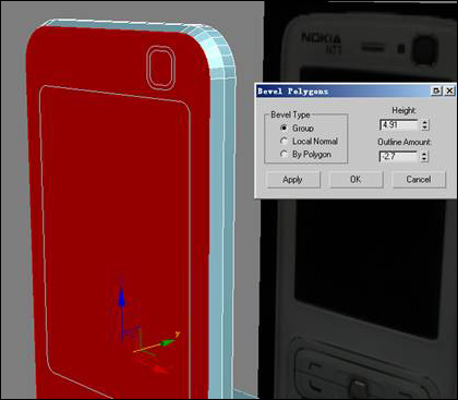 3dsmax教程:诺基亚n73建模过程