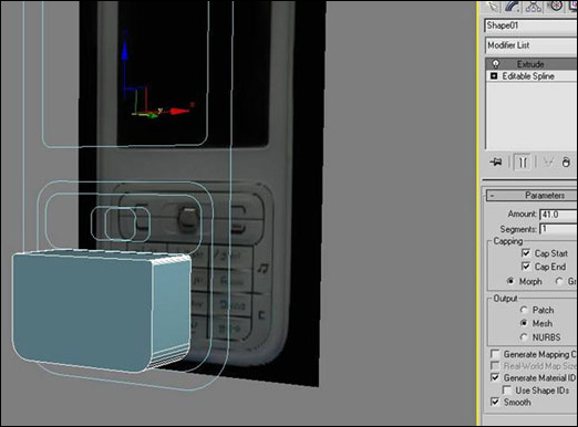 3dsmax教程:诺基亚n73建模过程