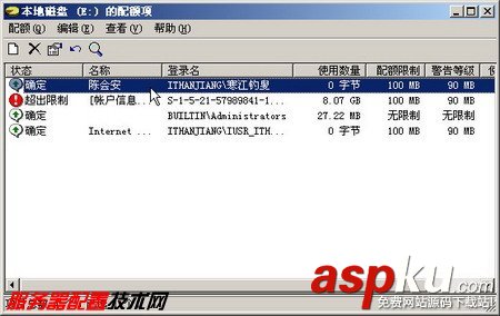 windowsServer2003,磁盘配额