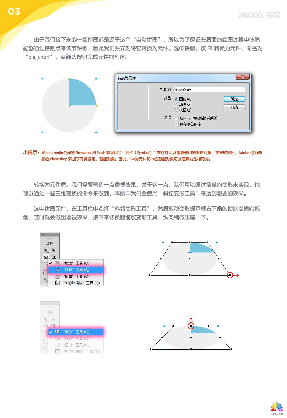 Fw绘画可调的三维饼图