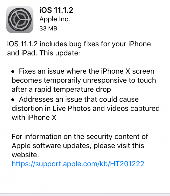 iOS 11.1.2修复了哪些内容 iOS 11.1.2值得升级吗