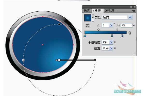 illustrator实例教程：打造漂亮的水晶按钮图标_网页设计