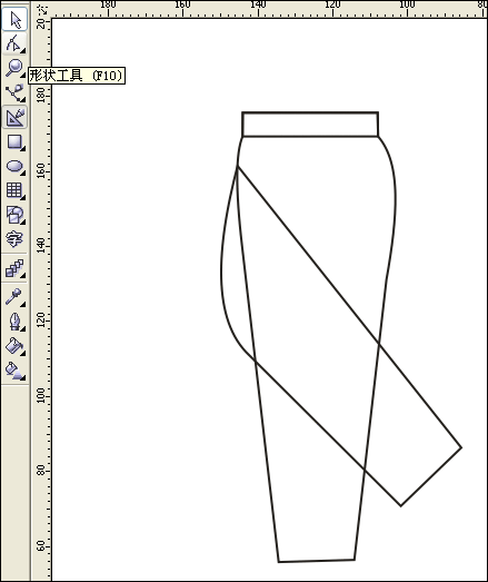 coreldraw 12六步轻松打造休闲裤