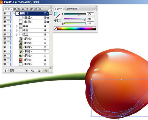 illustrator实例教程：酸甜可口的樱桃