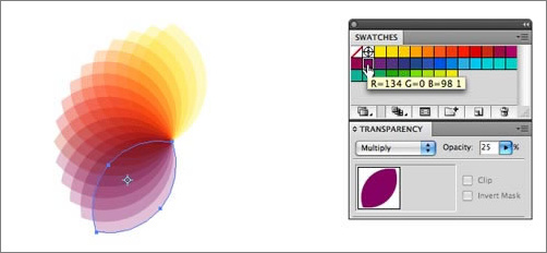 illustrator教程：旋转复制打造炫丽的彩色光谱图_网页设计