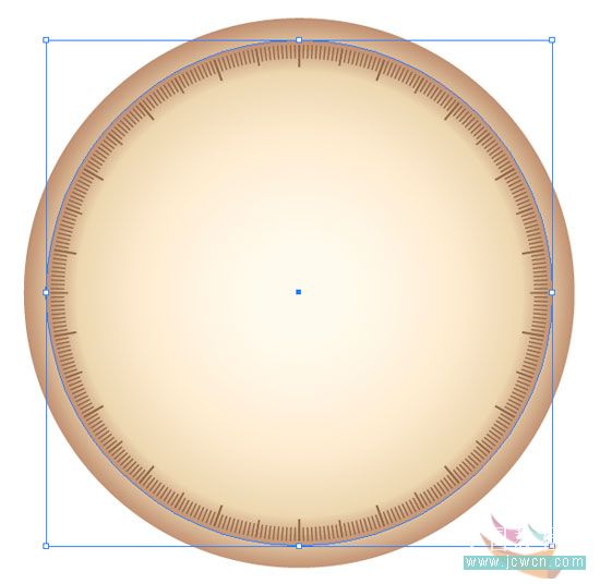 illustrator鼠绘教程：简单绘制金色指南针_网页设计