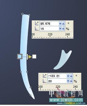 coreldraw x4鼠绘教程：绘制一只逼真的玻璃杯_中国教程网