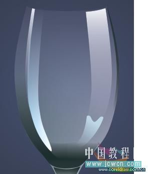 coreldraw x4鼠绘教程：绘制一只逼真的玻璃杯_中国教程网