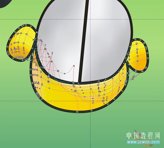 coreldraw鼠绘教程：绘制可爱卡通小狗“钱钱”_jcwcn.com