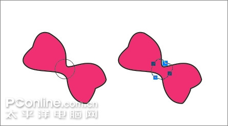 coreldraw绘制可爱的情侣qq企鹅