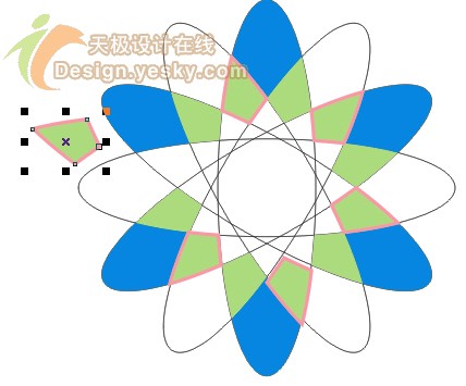 coreldraw x3入门教程：智能填充工具的运用_中国教程网