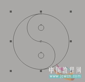 coreldraw实例教程：简单几步打造太极图形_中国教程网