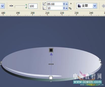 coreldraw x4鼠绘教程：绘制一只逼真的玻璃杯_中国教程网